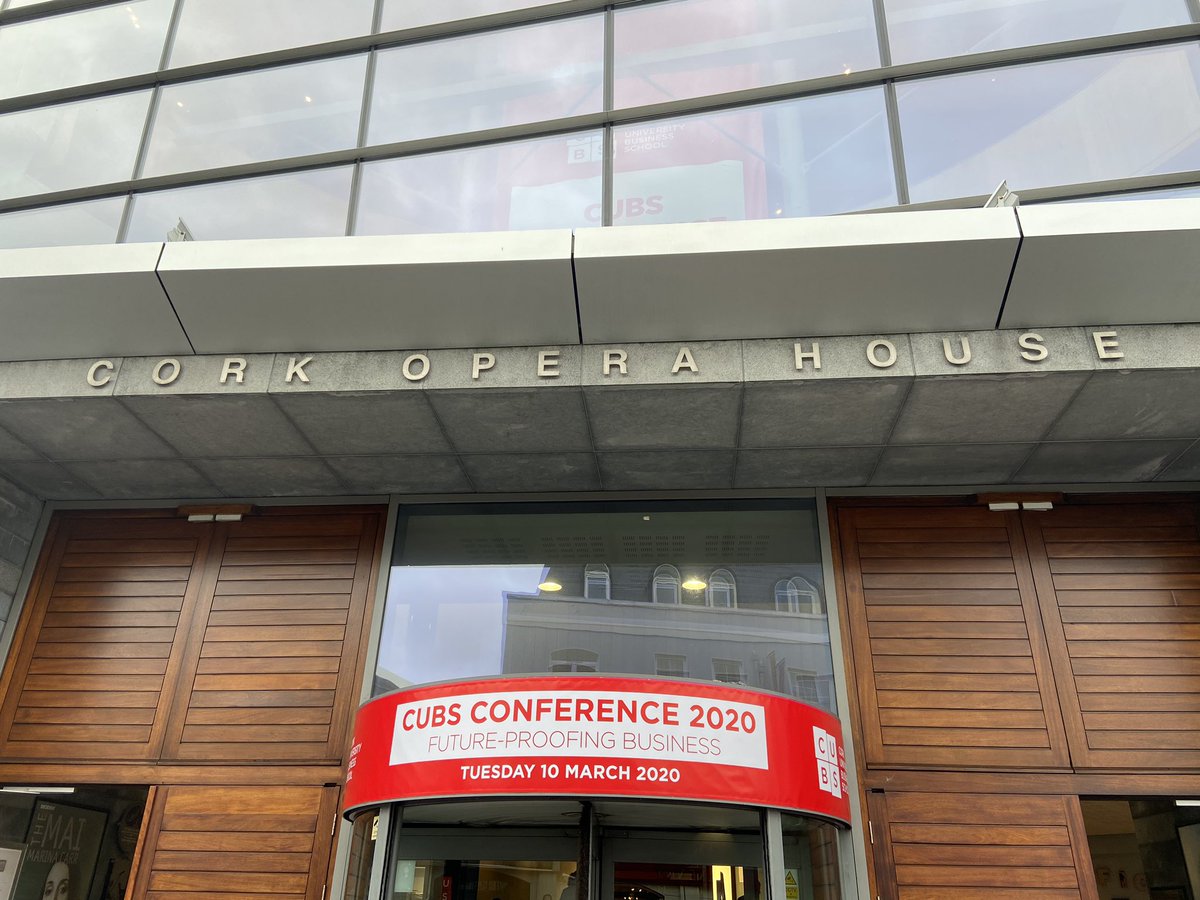 NastjokA's tweet photo. Really looking forward to @CUBSucc Conference 2020 today at @CorkOperaHouse. What a fantastic lineup of speakers! #cubs2020
@CharteredAccIrl https://t.co/hgXFKmJC1W