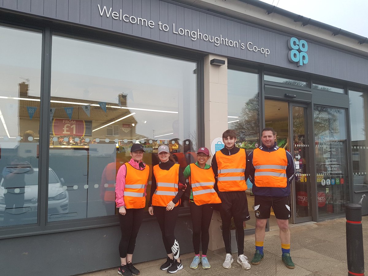 TammyRobson8's tweet photo. #coopradio Tammy robson  , Kim Weateritt, Joseph Threlfall, and Wan Robson from Longhoughton coop have successfully started a running club in Longhoughton village .  Fantastic staff achievement #ItsWhatWeDo  #succedtogether https://t.co/aObnUpmMKR