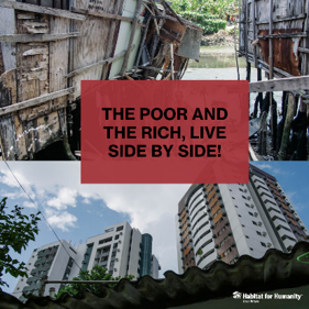HabitatFHGB's tweet photo. Listen to Kazuo from @unifesp talk here https://t.co/57N0b73zD0 about the causes of slums and poverty in Brazil being a product of a whole historical process. Which began with the creation of wealth.

#BuildSG #BuildSolidGround
#Storiesworthsharing https://t.co/vZAjdnnfBr