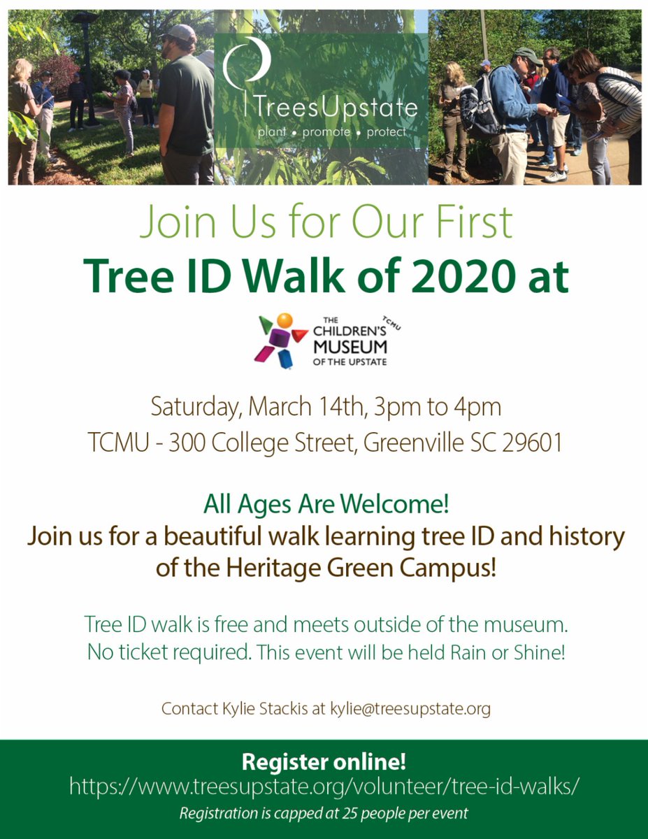 Join us this Saturday at TCMU for our 1st Tree ID Walk of 2020 conta.cc/2xhhoKT