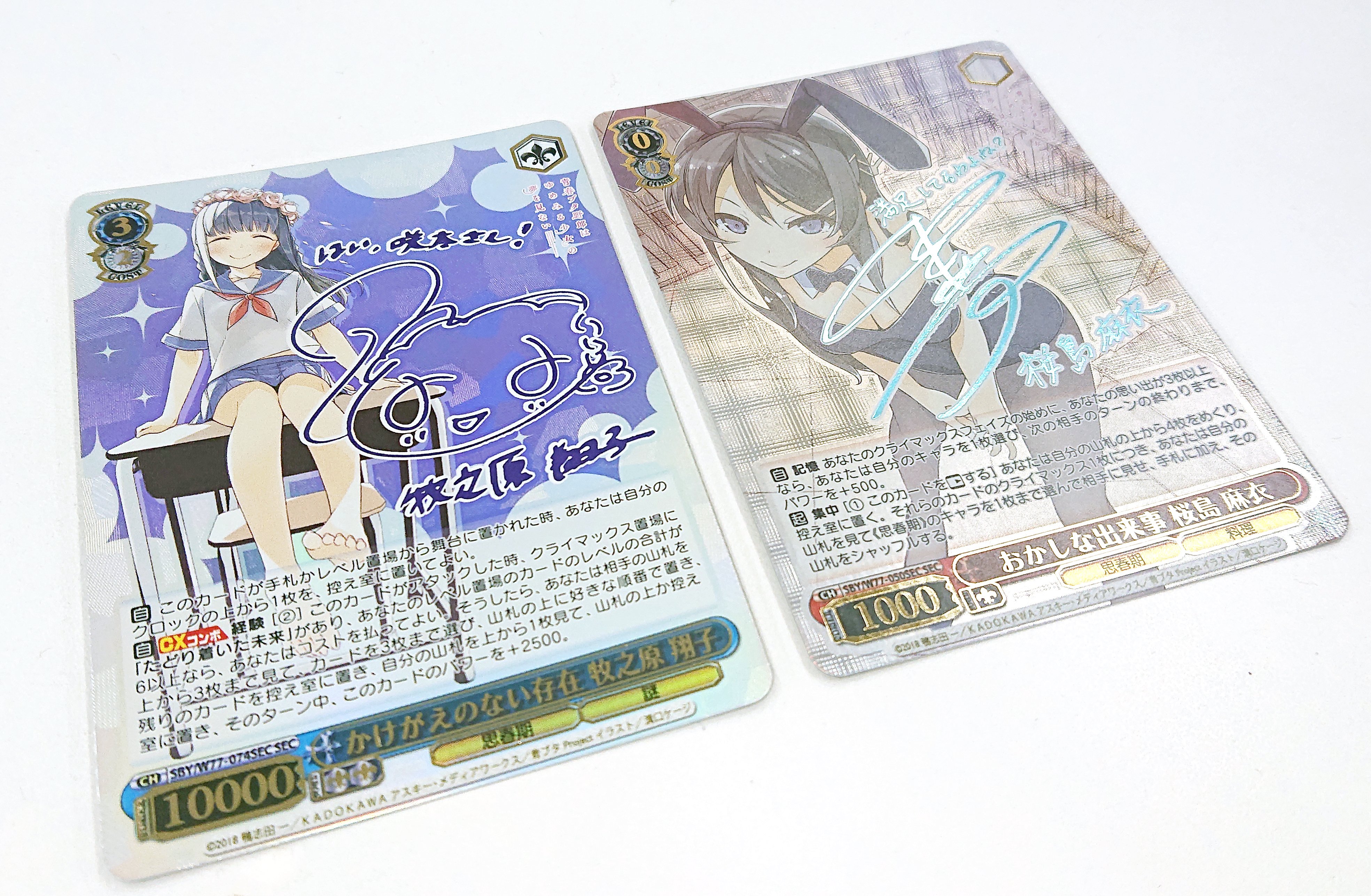 おかしな出来事 桜島麻衣 SEC サインカード ヴァイスシュバルツ