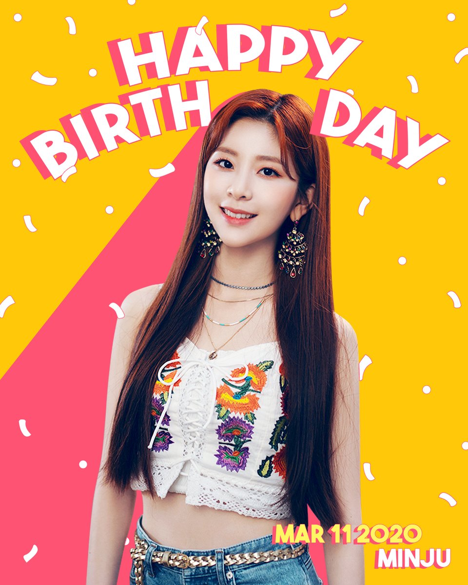 official_GWSN's tweet photo. HAPPY BIRTHDAY MINJU

#반짝이는_강민주의_스무번째생일 #BabyBunnyDay #공원소녀 #민주 #GWSN #Minju #HAPPYMINJUDAY https://t.co/8yzjPl5WzW