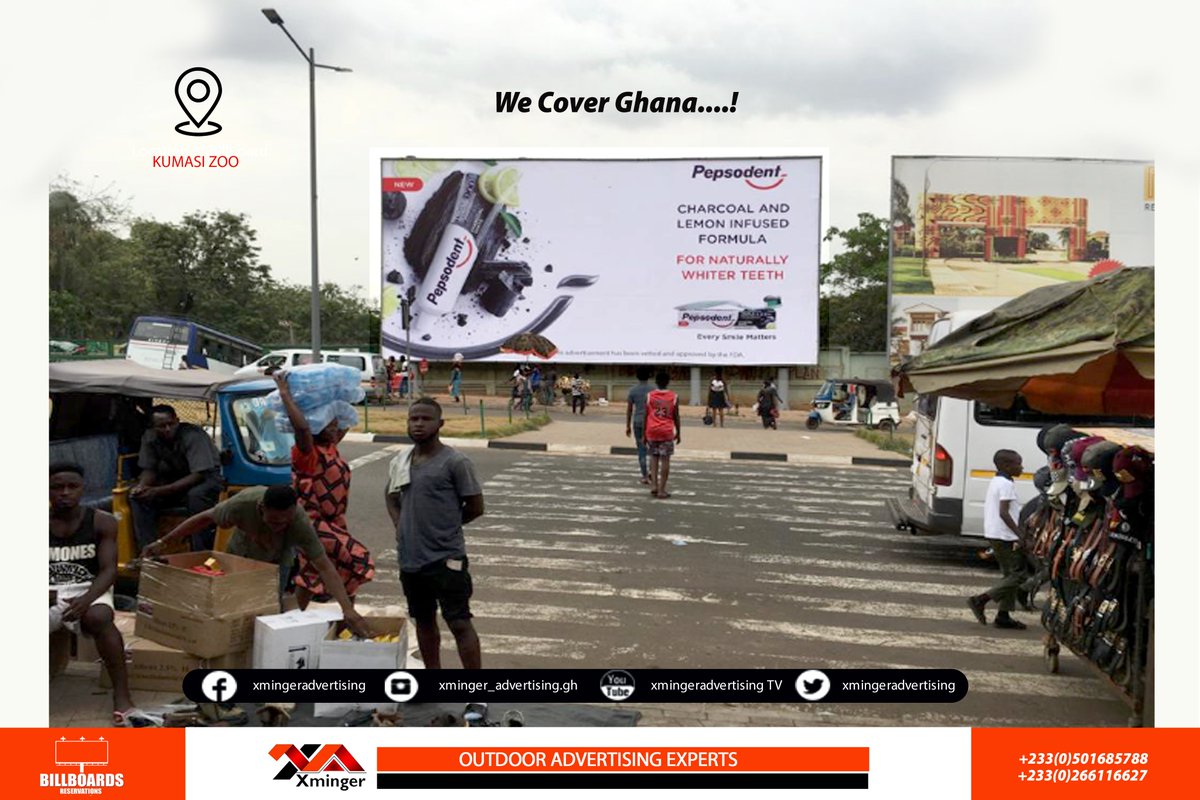 XmingerAd's tweet photo. When it comes to the best #traffic #locations for your #advertisement. Choose no other than Xminger Billboards
#RENT YOUR BILLBOARDS FROM US

Billboard location: #kumasiZoo #NewKejetia
contact: 050 168 5788, (+233) 266 116 627 https://t.co/zqEAwSBbKr