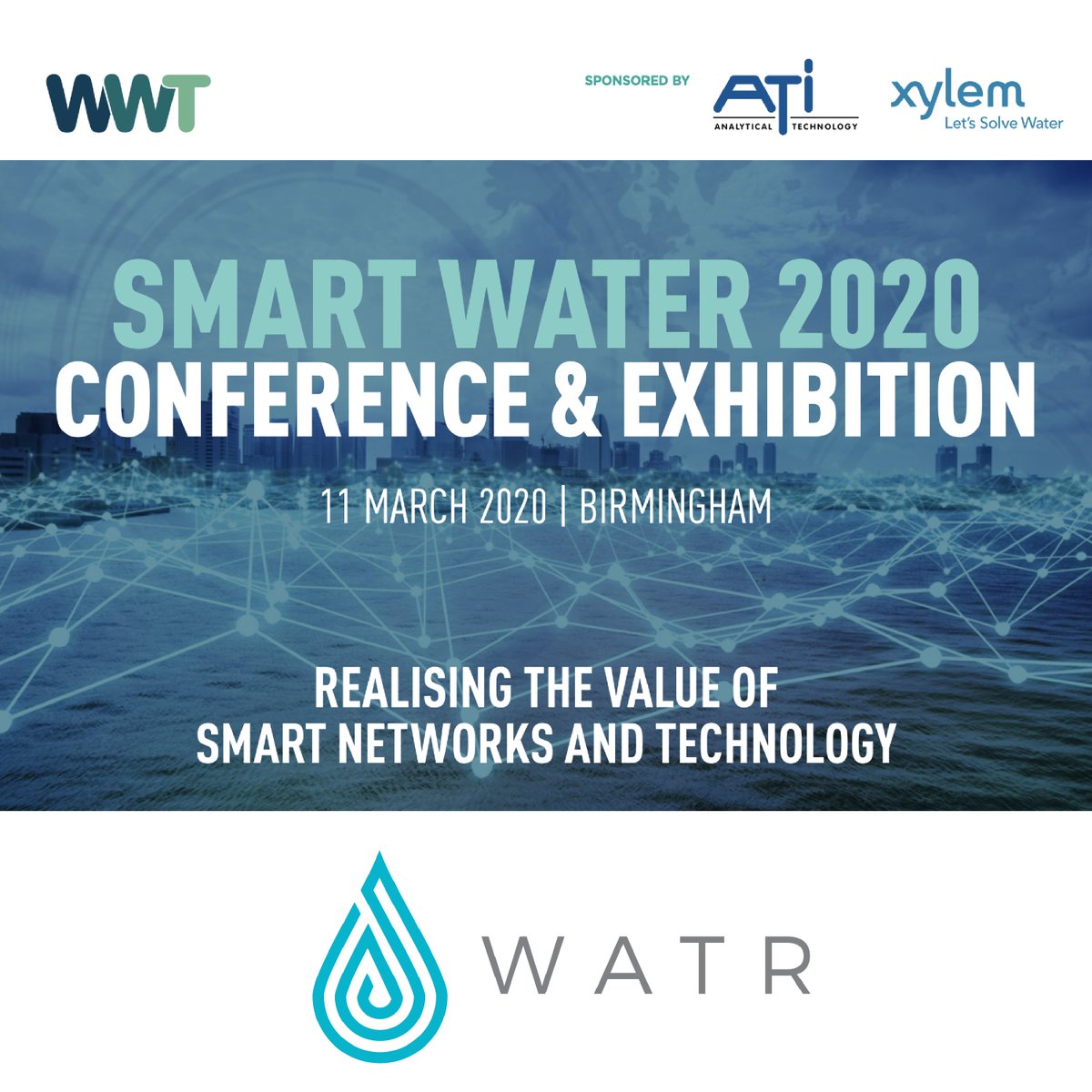 Tomorrow we will be exhibiting at <a href="/wwtlive/">WWTlive</a> Smart Water Conference, come and meet us to find out more about our Smart Water Monitor - watr.tech

#smartwater #cleanwater #environmentalhealth #creativetechnology #smarttech