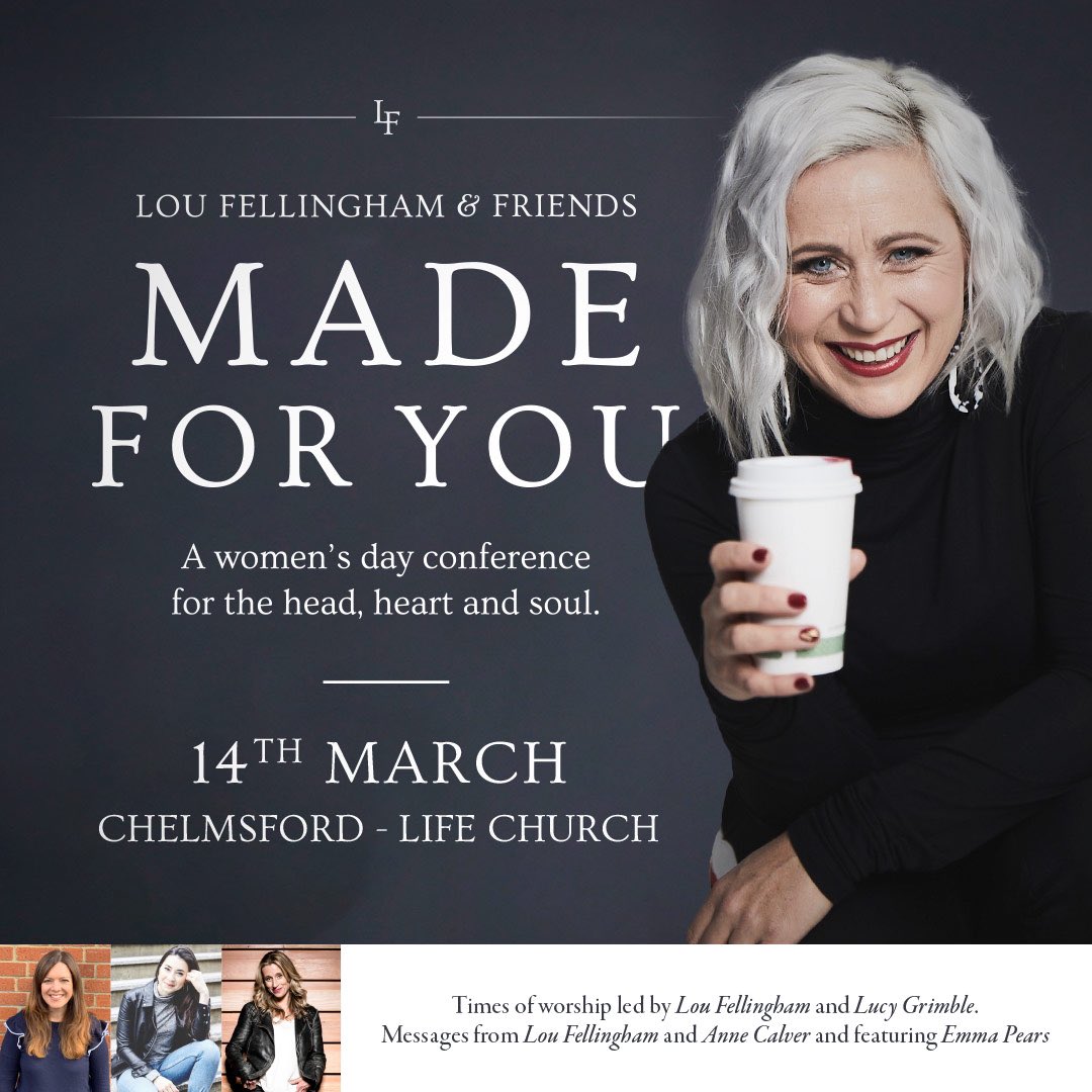 integritymusic's tweet photo. Coming up this weekend! Book your tickets now for the first @LouFellingham Women’s Day Conference 2020 🤍 
https://t.co/8683jVEjE8 #LouFellingham #MadeForYou #WomensConference #IntegrityMusic https://t.co/c3Lfj17MBT
