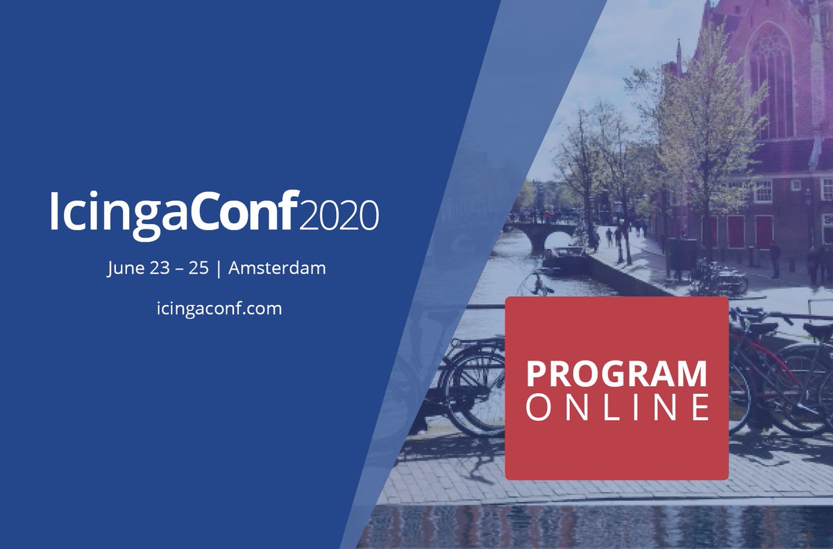 icinga's tweet photo. IcingaConf: Full schedule now online https://t.co/l7HbYnOaSR #icingaconf #icingalove #programoutnow https://t.co/qkXLQURZ2M