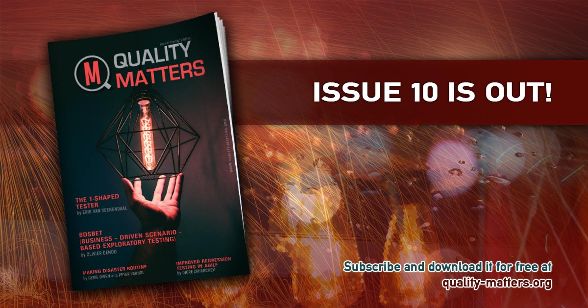The new issue of Quality Matters has arrived – with even more articles from big names in the field, as well as some fresh ideas and thoughts from up and coming authors. Subscribe and read the new issue free at: quality-matters.org/index.php?page…