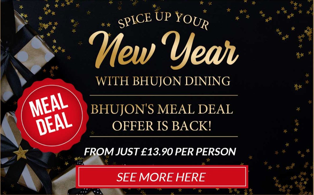 Bhujon_Dining's tweet photo. Why not catch a meal deal with us for £13.90 per person!  Visit our website for more information  - https://t.co/7YFlOxOiuG #specialoffer #BhujonDining https://t.co/A2vnIb4ODt