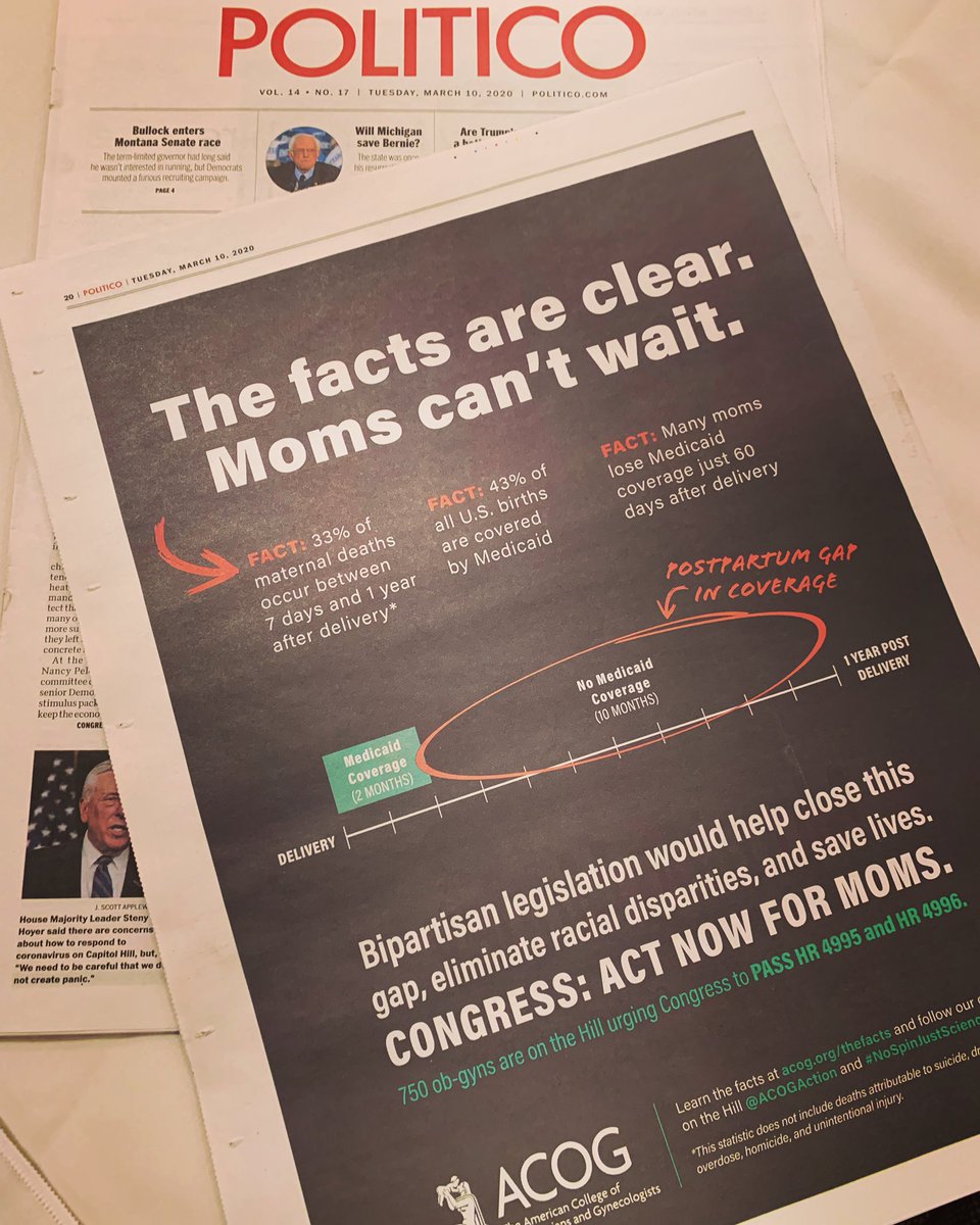 SkyePerryman's tweet photo. Our physician members will let nothing stop their advocacy for ensuring that women who rely on Medicaid have continuous coverage for 1 yr after they give birth. This will help eliminate preventable maternal mortality and disparities in outcomes. @ACOGAction @acog #clc2020 #acog https://t.co/qaJM8s2OpG
