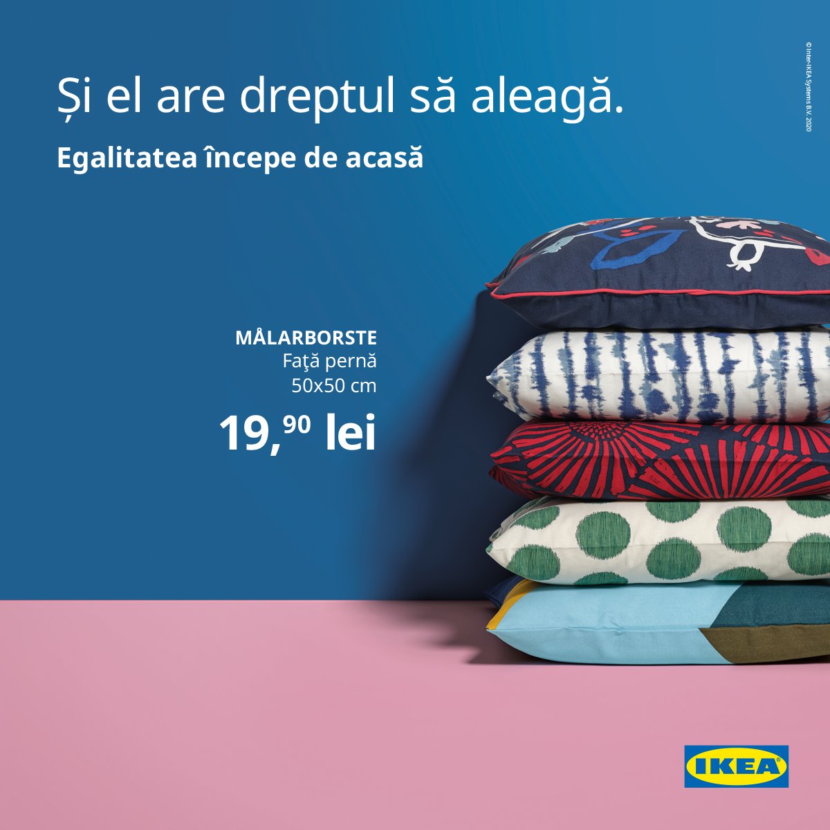Lenjeria de pat se schimbă mai ușor în cuplu și este chiar mai ușor să alegeți și pernele. 😉 #EgalitateAcasă
IKEA.ro/Egalitatea-inc…