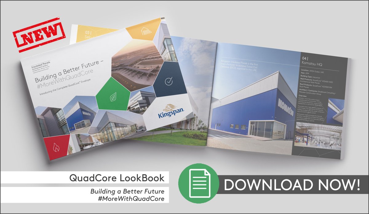 KingspanIP_MENA's tweet photo. New QuadCore LookBook is Now Ready to Download! 

Click the link below to explore the world of future-proofed buildings that help deliver higher
yields and lower lifetime operating costs.

https://t.co/8xPvjn3msu

#Kingspan #MoreWithQuadCore https://t.co/hBBfGIWyJp