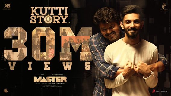 #KuttiStoryHits30MViews ! 

#Master #MasterSecondSingle