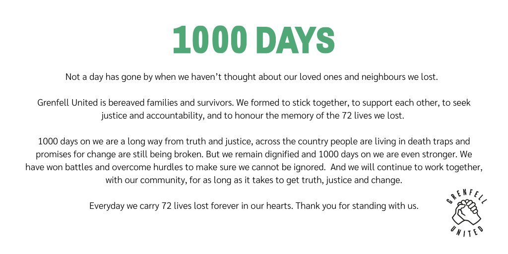 Grenfell United tweet media