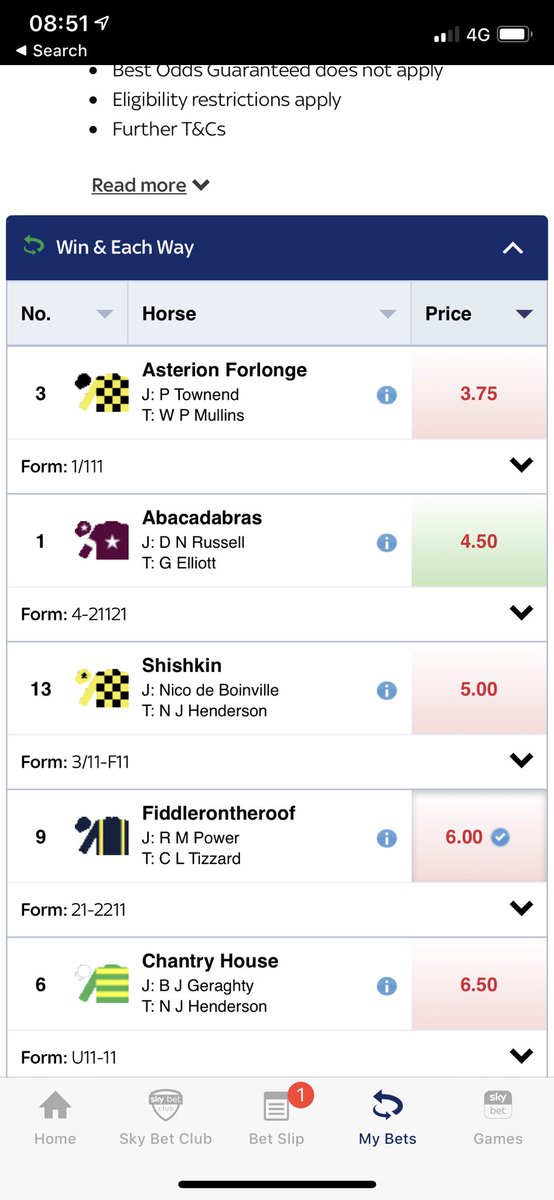EliteGamble's tweet image. WHO DOESNT LOVE #cheltenham2020 

**Fiddle-on-the-roof**

#skybet is running an offer, if your horse loses in the 130 they will refund your stake as cash up to £10.00

Risk free bet

#horseracing #thoroughbred #jockey #horserace #racehorse #racehorses #horseraces #horseracingtips