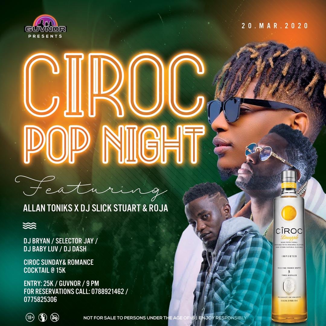 djSlickStuart's tweet photo. Don’t Forget Yet, We’ll Be Poppin Some CIROC Too | 20th This Very Month In @GuvnorUganda Together With @AllanToniks Come Thru Let’s Party Hard The #SlickStuartRoja Way https://t.co/FRYRAUXCMJ