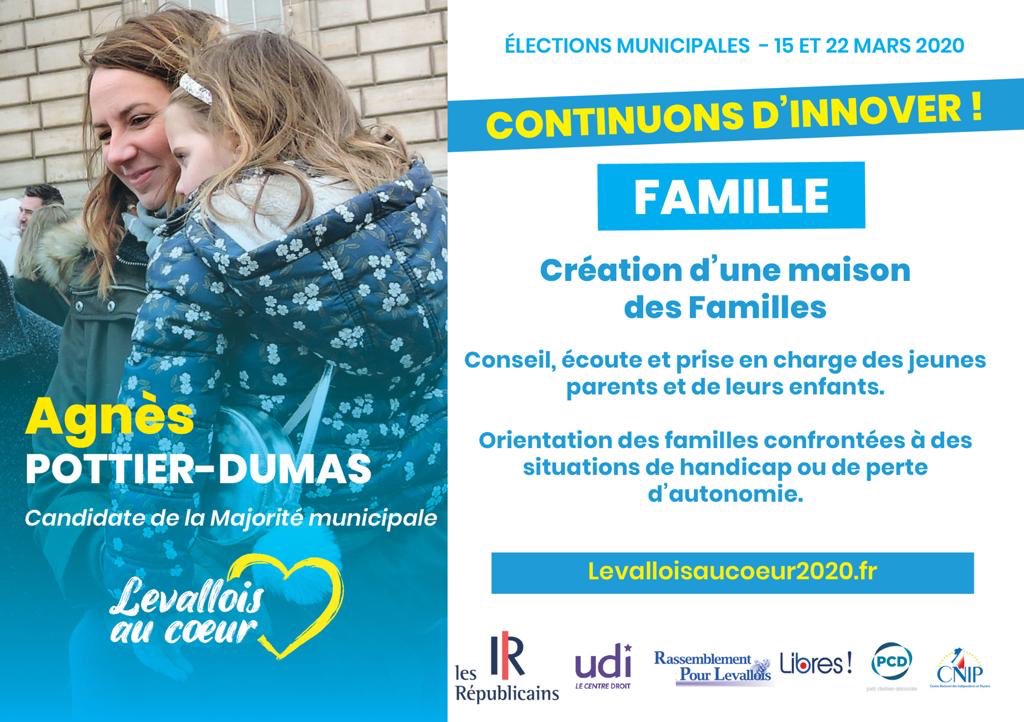 Un des projets qui tient à 💙<a href="/AgnesPottierD/">Agnès Pottier-Dumas</a> &amp; son équipe 🔹La Maison des Familles🔹
Un lieu qui permettra de trouver soutien, écoute &amp; conseils pour toutes les familles, toutes les  générations !
Continuons d’innover,
Le 15 Mars ⤵️
🗳Je vote Agnès Pottier-Dumas #LevalloisAuCoeur