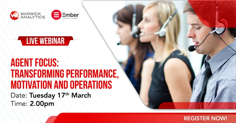 What are your plans for next Tuesday at 14:00 pm GMT?

Ember Group would like to invite you to our free LIVE WEBINAR where we will discuss how you can use analytics to transform contact centre agent performance.
contact-centres.com/webinar-transf…
@emberservices #cctr #contactcentre