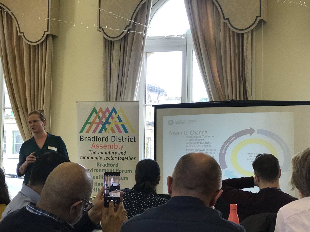 KimShutler's tweet photo. Brilliant to have our #convoBAWC event supported by @peoplesbiz Fantastic organisation supporting our District in many different ways! @BDCFT @Bradford_ASG #VCSE #communitybusiness https://t.co/Cw9rW7fDAL