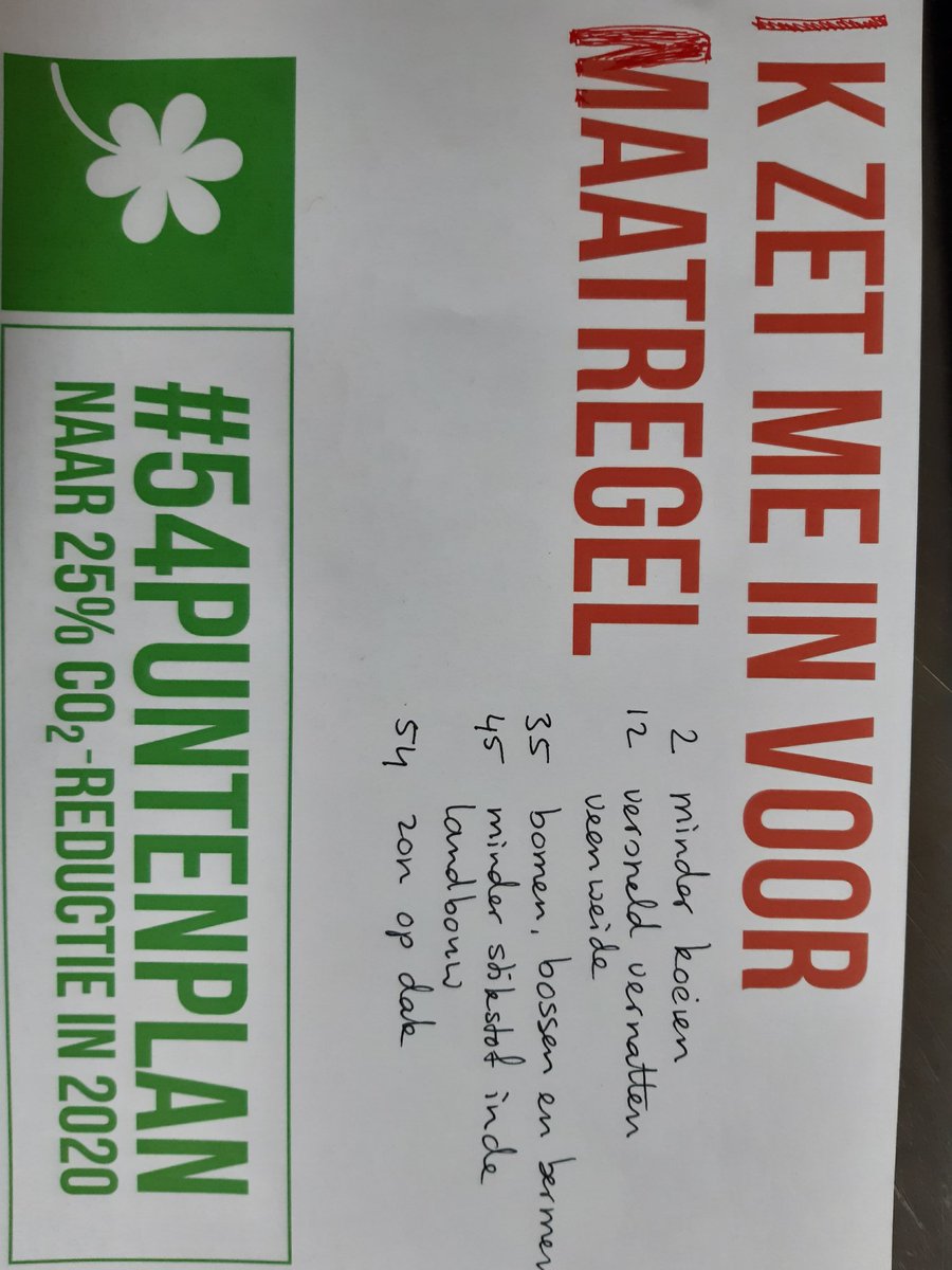 Wij, van biologisch landbouwbedrijf De Nije Mieden, doen het volgende:
#mijnmaatregel #54puntenplan