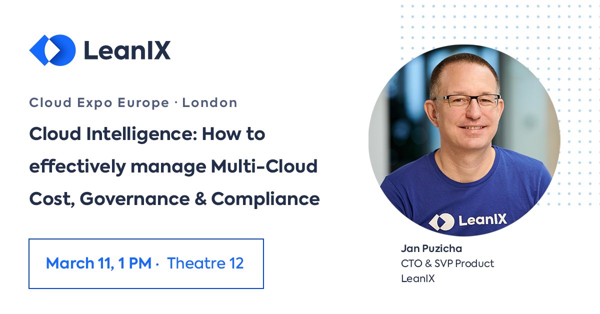 SAPLeanIX's tweet photo. Tomorrow at Cloud Expo Europe in London, our CTO & SVP Product, Jan Puzicha, will tell you how to manage Multi-Cloud Cost, Governance & Compliance. Don't miss his slot and visit us at our stand (C1012).
https://t.co/JJvyzB8FtF
#LeanIXonStage #CloudNativeSuite #CEE20 https://t.co/IdQcVJAxX9
