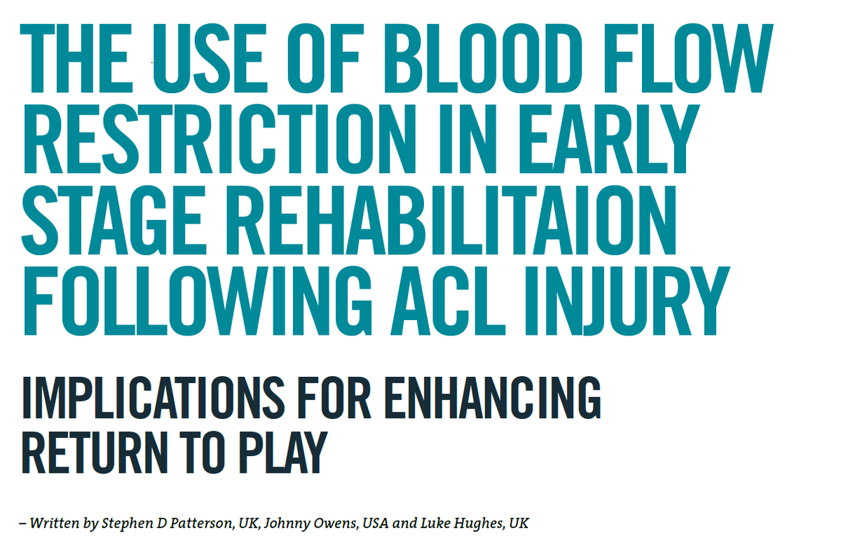 Our new article:
The use of BFR in early rehab following ACL injury - return to play <a href="/AspetarJournal/">Aspetar Journal</a> <a href="/Aspetar/">Aspetar سبيتار</a> #BFR #BFRtraining 

PDF -  aspetar.com/journal/upload…

aspetar.com/journal/viewar…