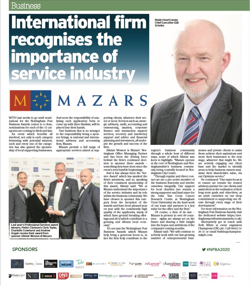 Arc Building Consultancy are proud to be associated with the Nottingham Post Business Awards 2020! 
<a href="/NPBizAwards/">NP Business Awards</a> #NPBA2020