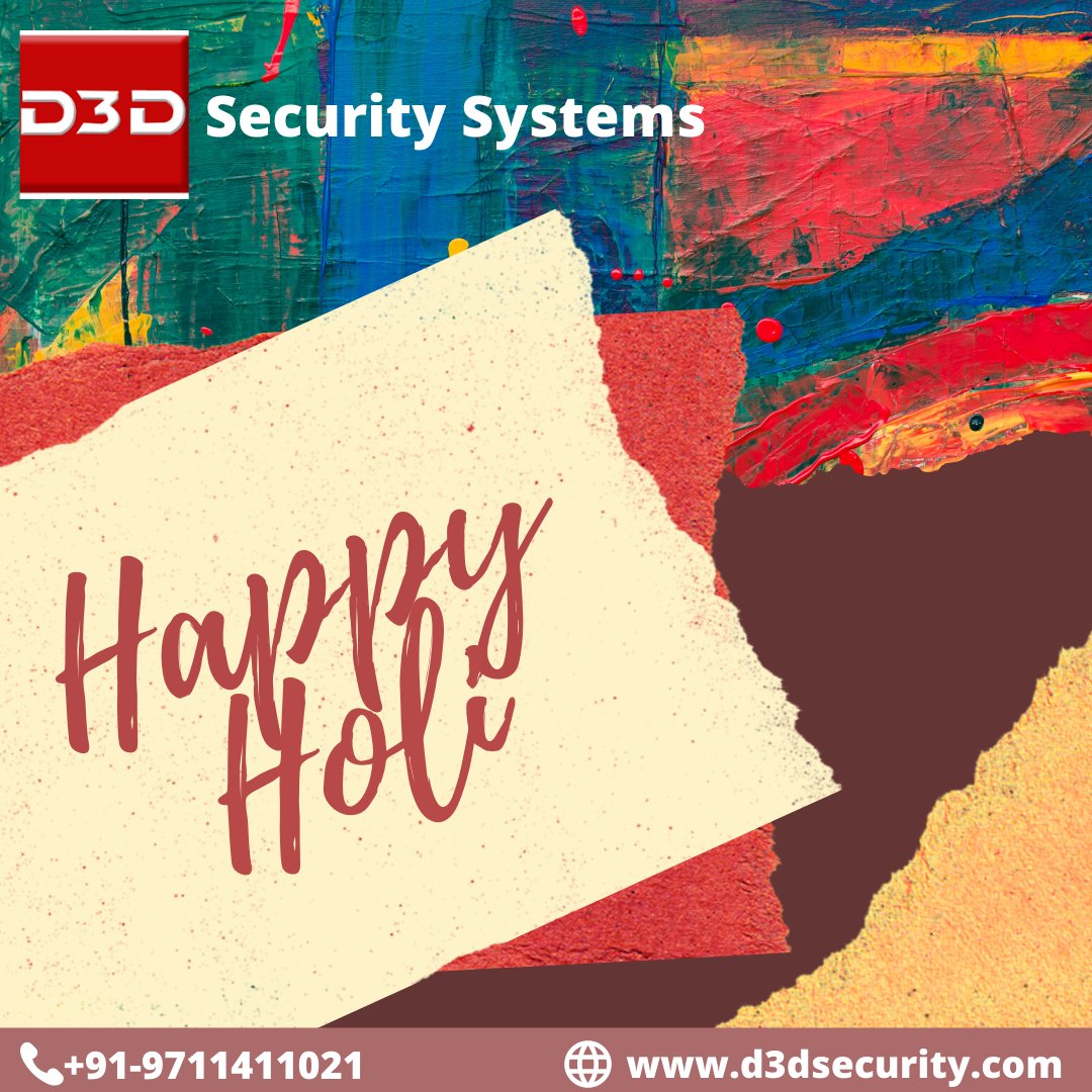 d3dsecurity's tweet photo. D3D Security Systems wishes you a very Happy Holi.

#holi2020 #holifestival #holifestivalofcolours
#indianfestivals #happyholi https://t.co/h0cNhxyJvk