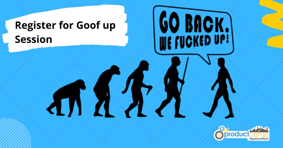Do you have a goof-up story to share that is as bad as this? Join us.

We are looking for storytellers from the product world - it could be a story of a failed product or just the tale of that one fine (f**k all) day at work, we love them all.

Click here- docs.google.com/forms/d/1y1nGr…