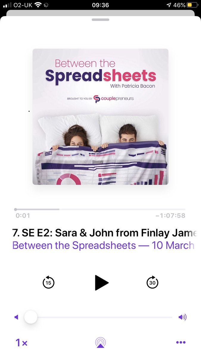 Amazing story on my Between the Spreadsheets podcast with <a href="/Sarzg/">Sara Gaughan</a> and John Gaughan from <a href="/FinlayJamesLtd/">Finlay James</a> and <a href="/Talentskowt/">Talentskowt</a> telling their #Couplepreneur story. 

betweenthespreadsheets.transistor.fm/subscribe

#strongertogether #betweenthespreadsheets