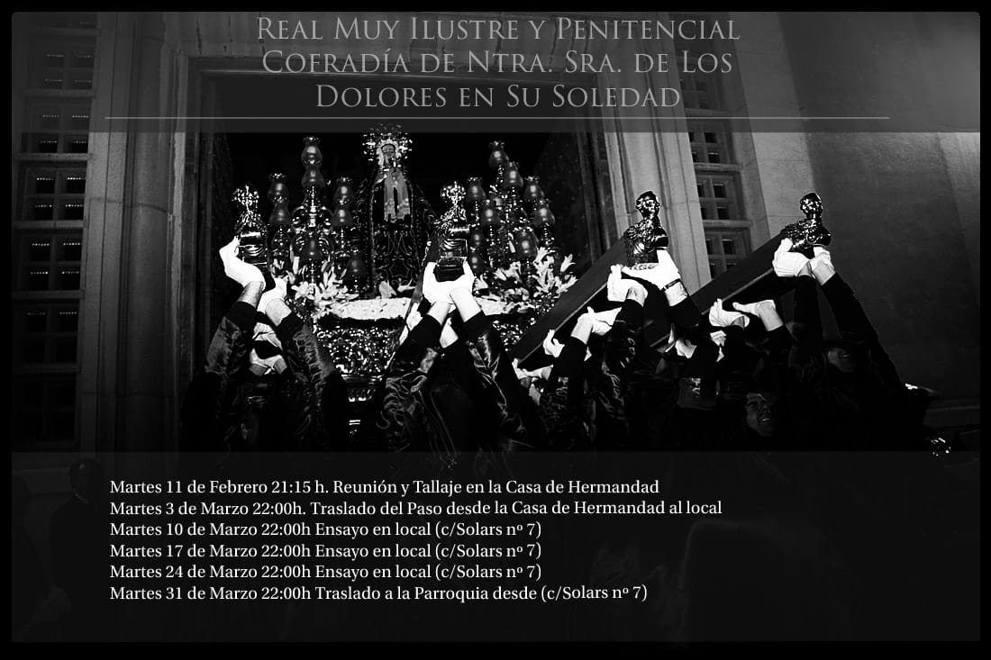 Hoy segundo ensayo. Te esperamos