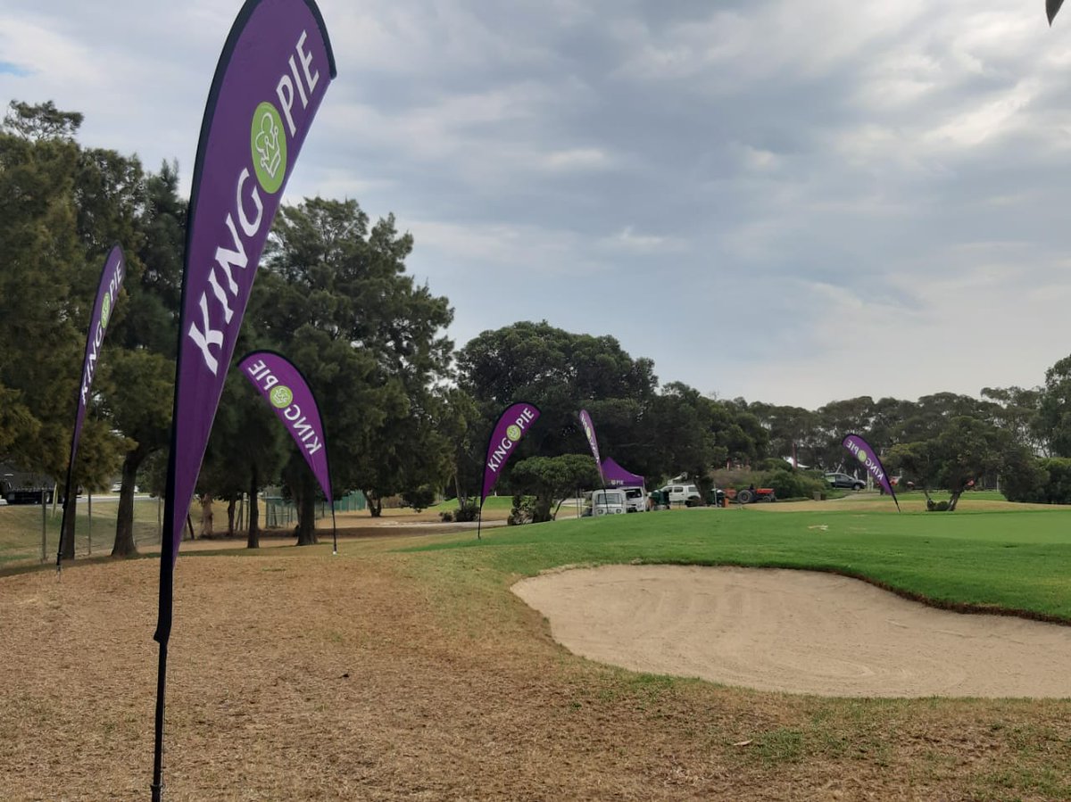 Well done and congratulations to the Western Cape King Pie team for representing the brand at the 12th hole at the annual Lochnerhof Primary School Golf Day held at the Strand Golf Course. We at King Pie pride ourselves in being a brand that supports and serves. #ThePieIsKing