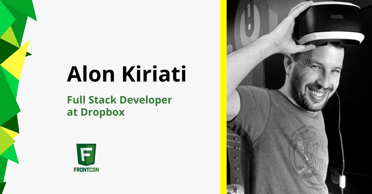 Say hi to Alon Kiriati, a tech lead and a full stack developer at <a href="/Dropbox/">Dropbox</a>! This year on FrontCon 2020 Alon will explain the basics of building your first chrome extension in just a couple of minutes.
2020.frontcon.com/speaker/alon-k…