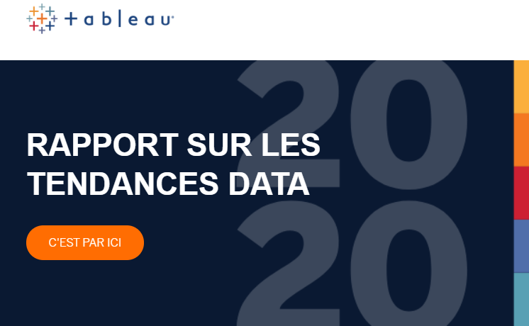 decideom's tweet photo. [RAPPORT] Notre partenaire Tableau Software a identifié les plus grandes tendances #data pour 2020 :
#intelligenceartificielle, #datastorytelling, la gestion des #données et bien d'autres encore...
👉https://t.co/bsV6ZnjkBk https://t.co/WYVqduzI8M