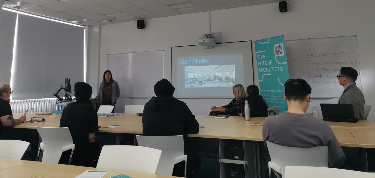 Delighted to be joined by @RIBAWestMids #FutureArchitects this morning discussing with our students the support and engagement available to architecture students. Fantastic advise and support given regarding job seeking and preparing CVs #architecture #ribajobs #RibaWestMidlands