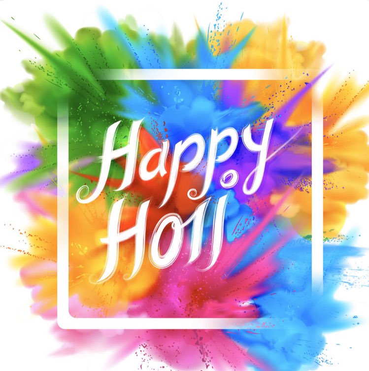 Wishing everyone a very #HappyHoli 
Play safe and stay safe! #HoliHai
