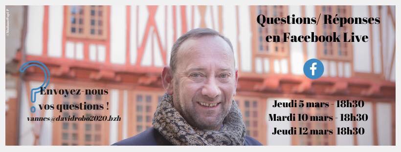 DavidRobo56's tweet image. Je vous donne RDV ce soir à 18 h 30 pour le 2e Facebook Live ! #vannes #davidrobo2020 #vannescestvous #Municipales2020