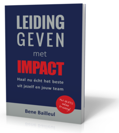 “Bene inspireert je in zes stappen hoe je kan leidinggeven met IMPACT. In klare en heldere taal haalt Bene jou uit je comfortzone en leert hij jou hoe je positief in het leven kan staan.”
Selina Verniers, HR manager, Rittal

schoolvoorleiderschap.com/boek