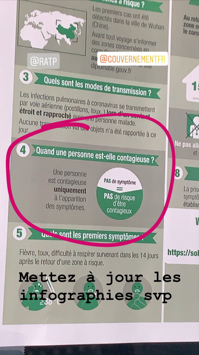 yangliu923's tweet image. Seules les infos CORRECTES permettent de prendre les mesures adéquates. 
Le #coronavirus est contagieux, même sans symptômes. 
@ClientsRATP @groupekeolis @gouvernementFR @nokia @NokiaBellLabs