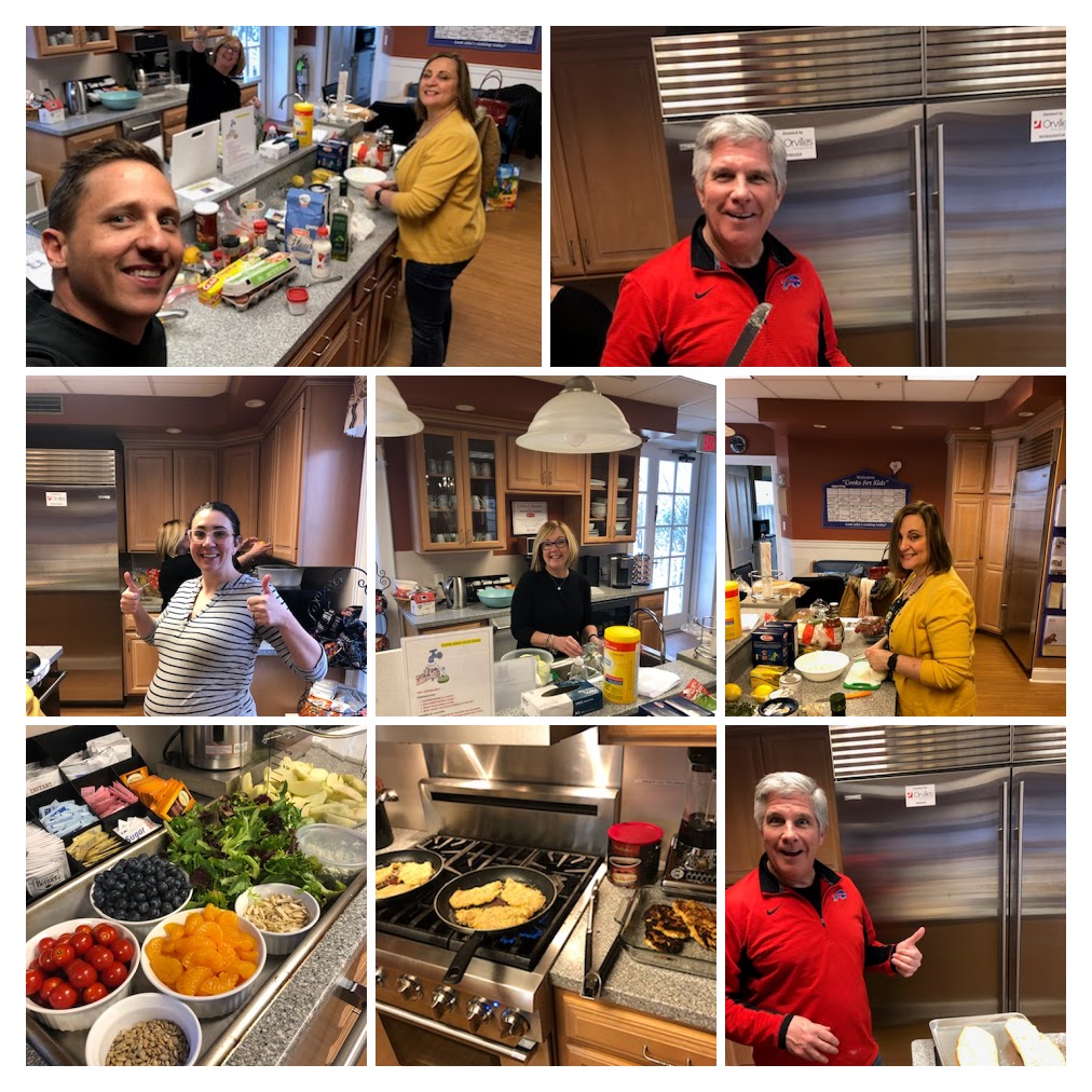 What a great experience! Board members pitched to cook a delicious dinner of salad, chicken, and dessert for the patients and their families at the Ronald Mcdonald House! #bufiday #communityservice #caring #ronaldmcdonaldhouse #givingback #charity #dinnerisserved #philanthropy