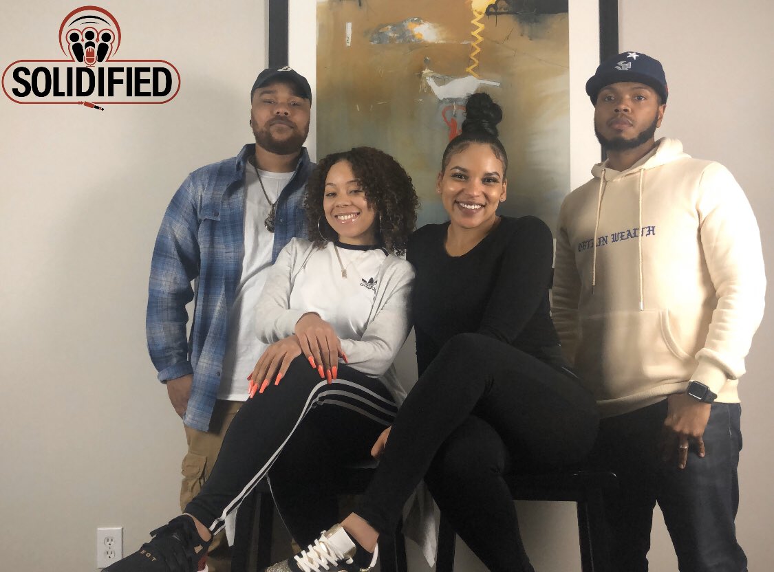 King_Shizz__'s tweet photo. Episode 28 of @SolidifiedPCast is live now! Checkout out our special entrepreneur guest @mrsaficklin !!

As always, the link is in the bio! 

#SolidifiedPodcast #SolidifiedMondays #Music #Culture #FicklinTV #TEAwLolaB https://t.co/L3KvOZ5fEV