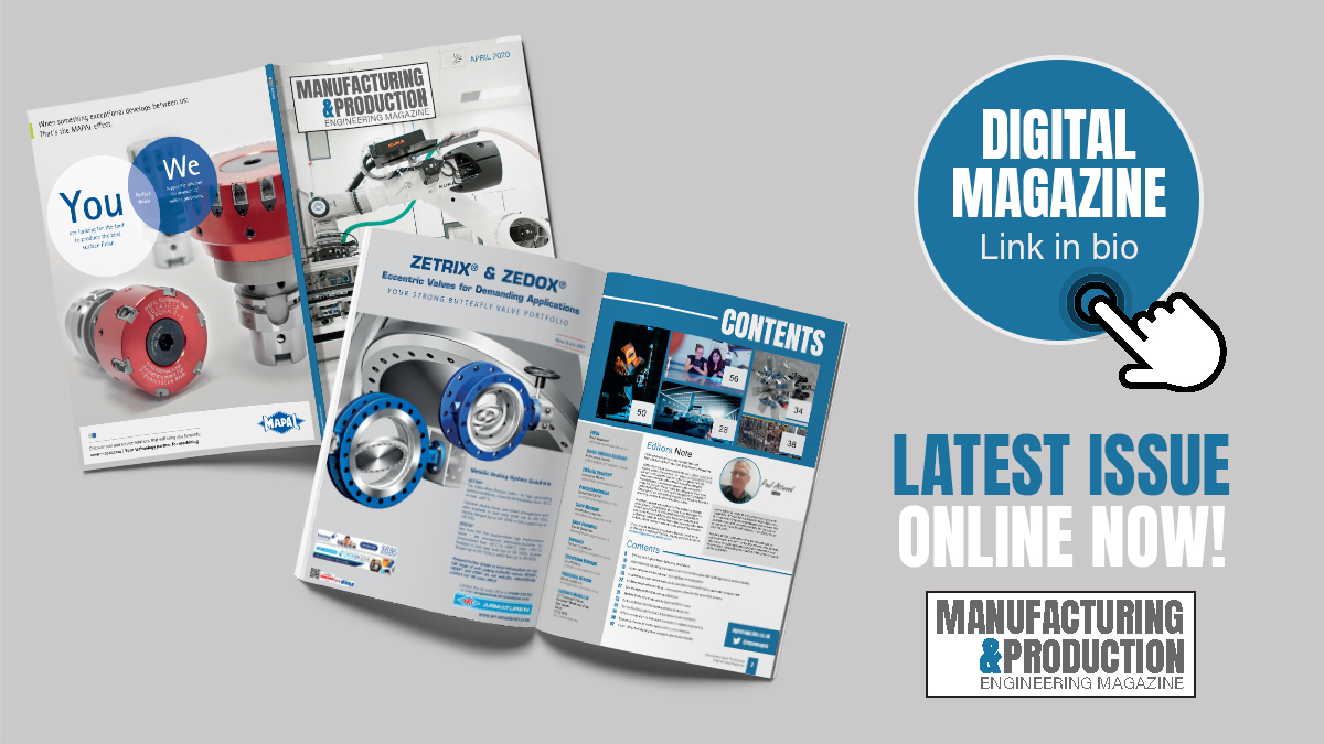 Manufacturing &amp; Production Engineering Magazine 
April 2020 edition is NOW ONLINE!
#magazine #manufacturing #engineering

See here: bit.ly/MPEAPR2020