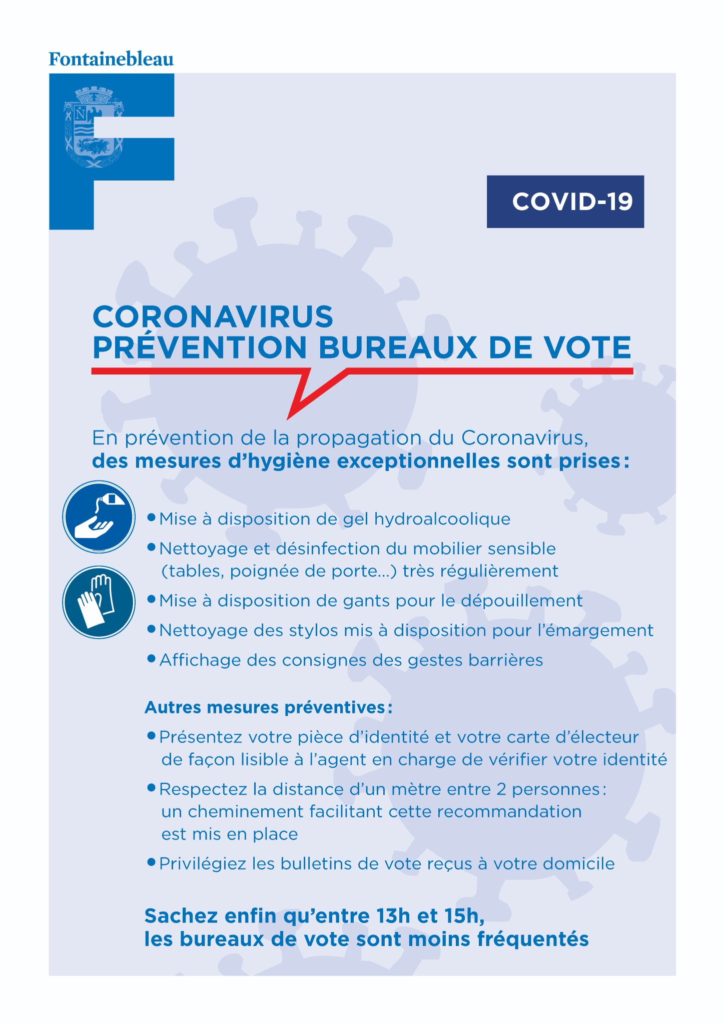 Ville de Fontainebleau on Twitter "Dans le cadre des élections, la