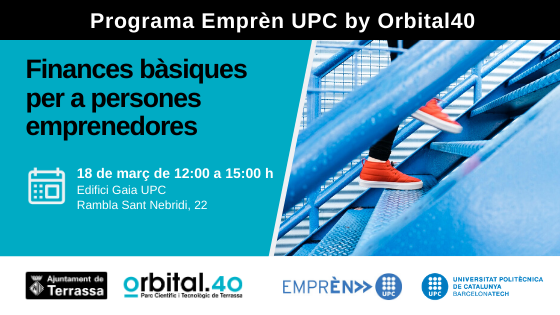 trsinnovacio's tweet photo. El proper 18 de març a la sessió "Finances bàsiques per a persones emprenedores", Eden Djanashvili ens explicarà com fer la planificació financera. L'acte tindrà lloc a l'edifici Gaia UPC #Terrassa. Inscripcions https://t.co/72YZsXPRVR @ajterrassa @EmprenUPC @Trsempresa https://t.co/I8ayzrVWHQ