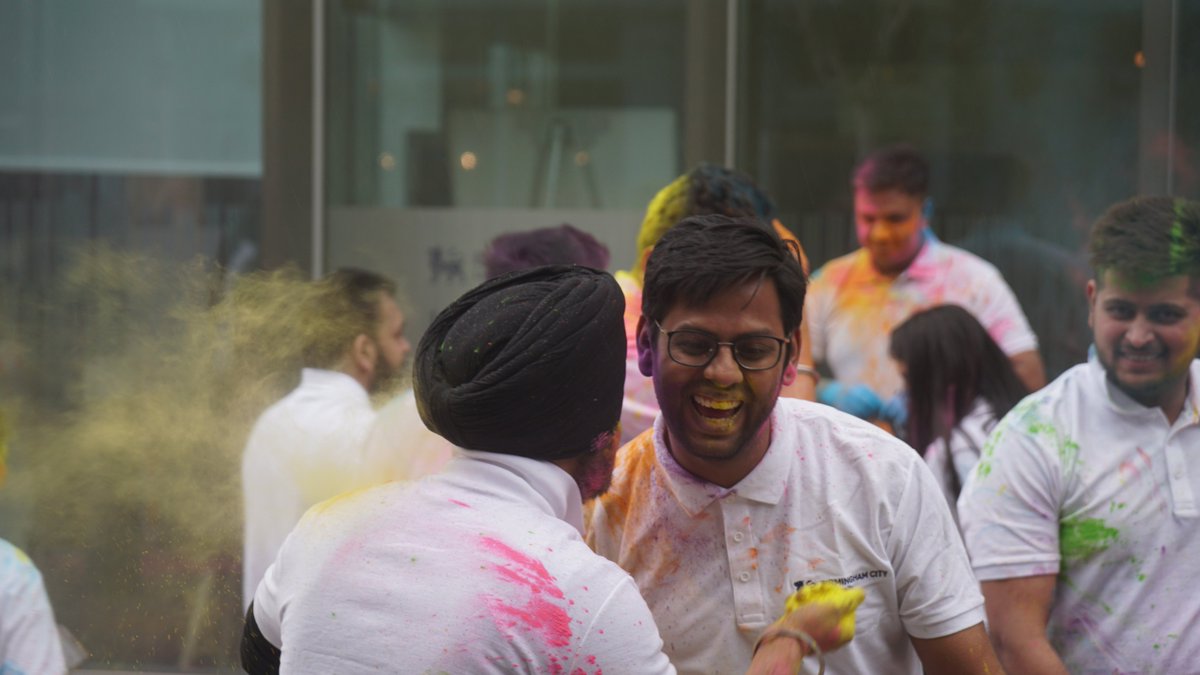 MyBCU's tweet photo. A snapshot of our #HoliFestival yesterday! #Holi2020 https://t.co/3eLO4pFxqL