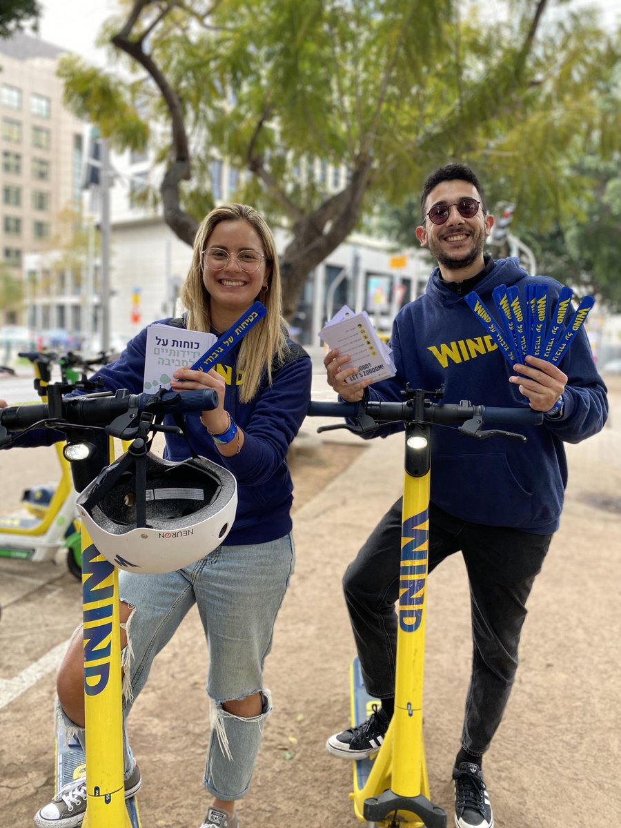 Wind_mobility's tweet photo. Safety first! 📢 Ensuring the #safety of riders and pedestrians is of paramount importance to us. We hold pop-up safety events in our cities to help raise awareness and educate users on best practices, in order for #micromobility work for everyone. #RideWind #escooters #TelAviv https://t.co/gQYXVml9jo