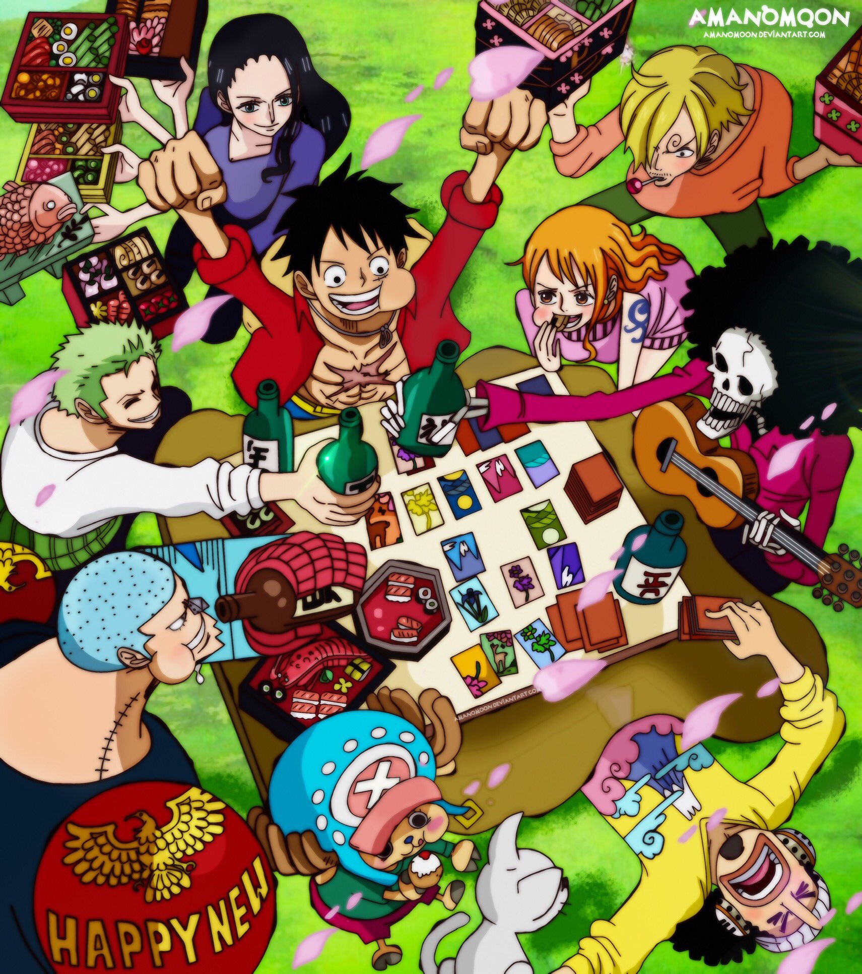 PANDAMAN  ONE PIECE ARTIST アマノムーン · ルフィ su X: #ONEPIECE1037 Zunesha and  the Marines ! Colors in Anime Style • RT if you want to support me thanks •   •