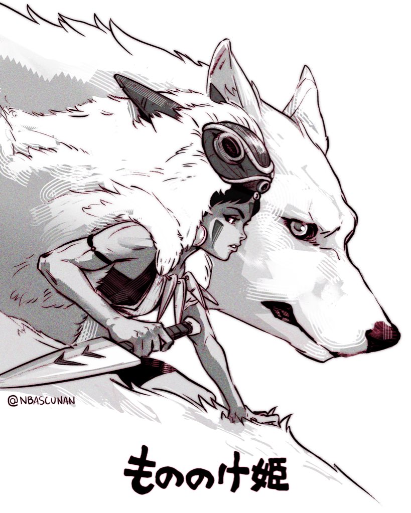 Moɴoɴoĸe Nime もののけ姫 I Hate Humans Nico Bascunanのイラスト Moɴoɴoĸe Nime もののけ姫 I Hate Humans Nico Bascunanのイラスト