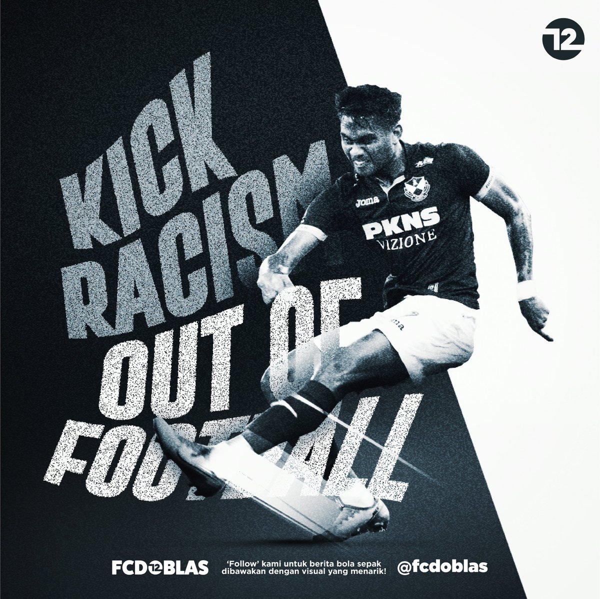 fcdoblas's tweet photo. Tiada tempat untuk ‘racism’ didalam bolasepak.
You can show your support by RTing and liking, let’s do this!
@MFL_MY
#fcdoblas #SayNoToRacism https://t.co/9I6BCJazD0