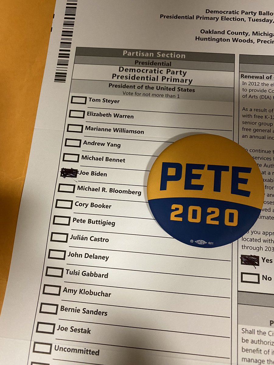 MichiganForPete's tweet photo. I did it for our shared values. I did it because we can still #WinTheEra. https://t.co/FS1AQ6oCpT