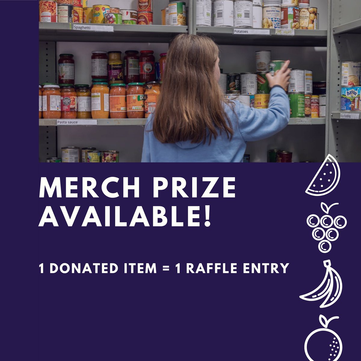 RyeChemU's tweet photo. Drop off canned goods and non-perishable food to KHS136 to support a local cause! A little bit of help goes a long way. 

MERCH PRIZE AVAILABLE: 
1 DONATED ITEM = 1 RAFFLE ENTRY https://t.co/kNcKfiQ2mg